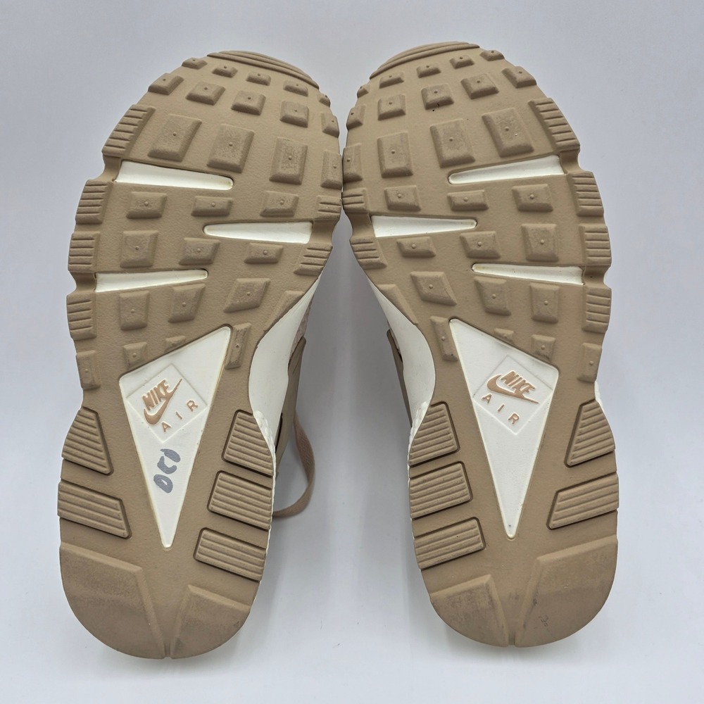 Nike Air Huarache Run Mushroom Tan Textured Snakeskin 683818-201 Women's 6.5 NEW - Picture 10 of 13